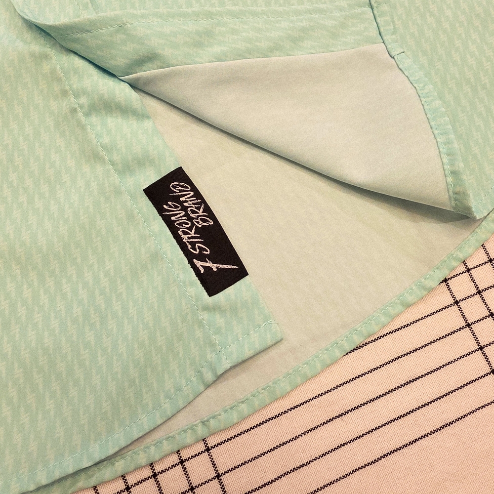 Mint Green Casual Button Down Shirt - Picture 3 of 6